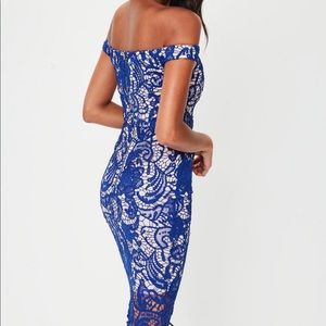 Missguided off the shoulder lace dress - Like New